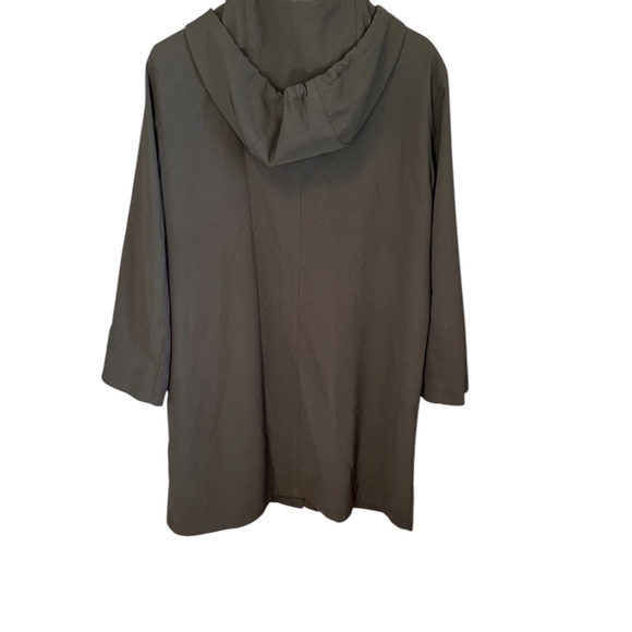 Vintage Prada Hooded Trench Coat | Leopard Print Lining | Size 46 Made in Italy - Picture 3 of 6